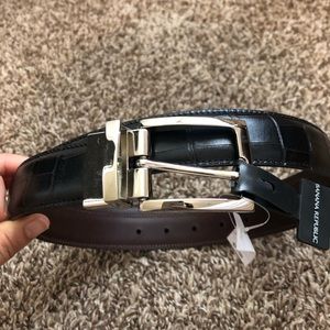 Banana Republic Cow Leather Belt Black size 36
